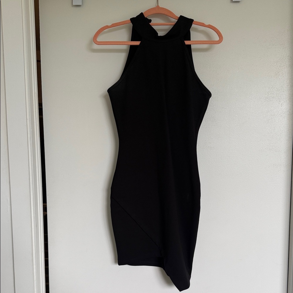 Superdown Black Asymmetrical Dress